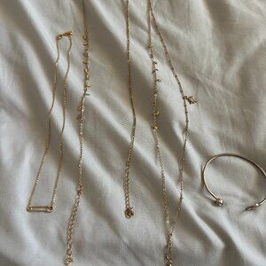 Assortment of gold jewelry